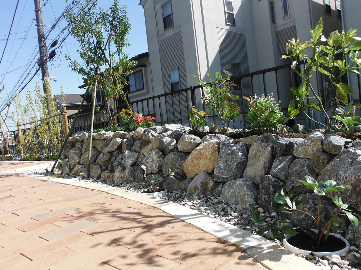 歩きやすいスッキリしたお庭